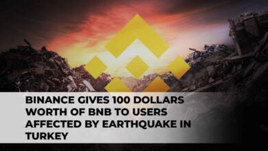 Binance Gives 100 Dollars Worth of BNB to Users Affected by Earthquake in Turkey